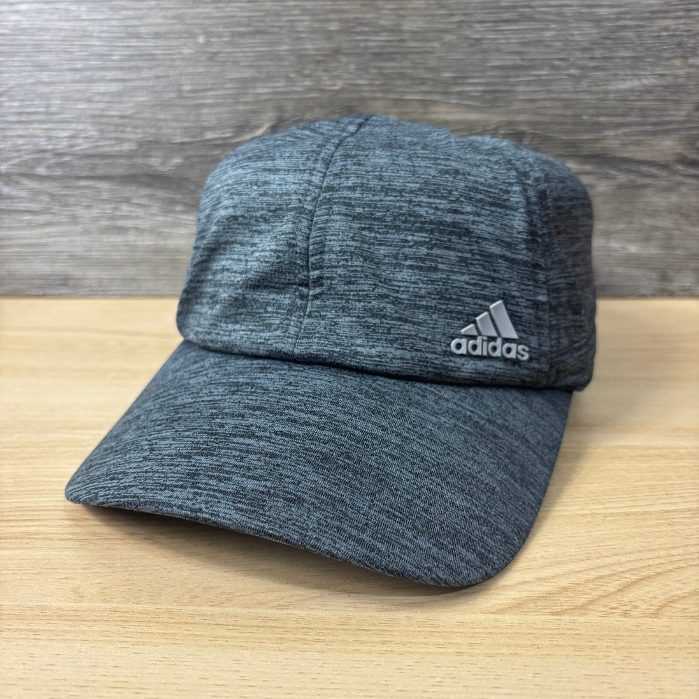 Adidas Hat Cap Strap Back Youth Gray Performance Gym Athletic Boys Adjustable